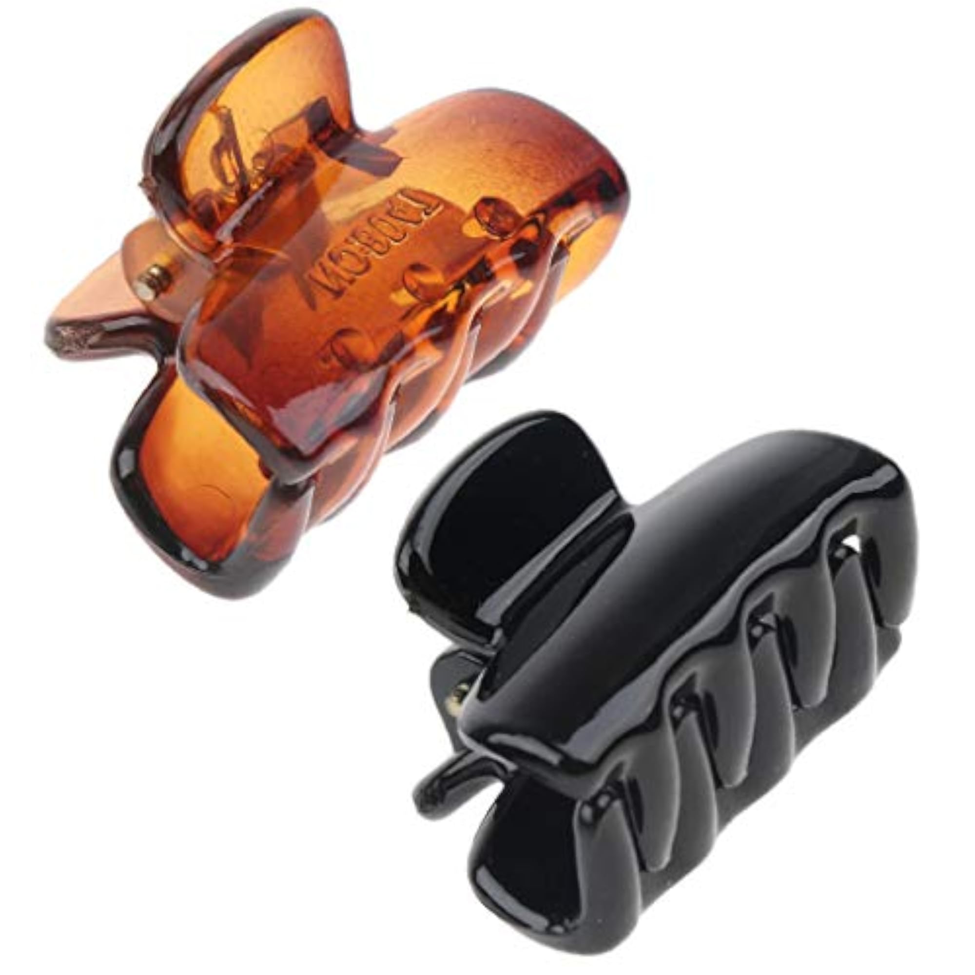 12/Pack Resin Mini Hair Grip Claw Clips, Black